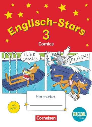 Englisch-Stars - BOOKii-Ausgabe - 3. Schuljahr: Übungsheft Comics - Mit Lösungen