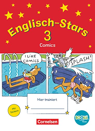 Englisch-Stars - BOOKii-Ausgabe - 3. Schuljahr: Übungsheft Comics - Mit Lösungen