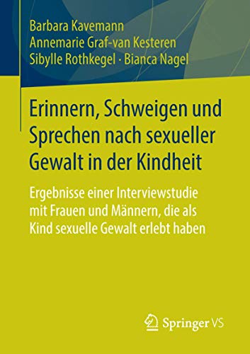 Erinnern, Schweigen und Sprechen nach sexueller Gewalt in der Kindheit: Ergebnisse einer Interviewstudie mit Frauen und Männern, die als Kind sexuelle Gewalt erlebt haben von Springer VS