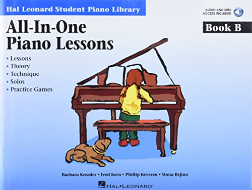 All-In-One Piano Lessons Book B: Book with Audio and MIDI Access Included [With CD (Audio)] (Hal Leonard Student Piano Library (Songbooks))
