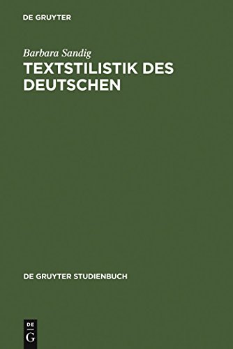 Textstilistik des Deutschen (De Gruyter Studienbuch)