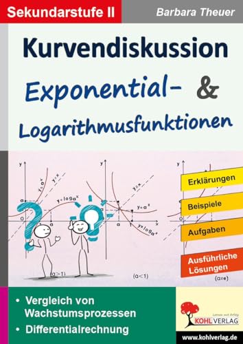 Kurvendiskussion / Exponential- & Logarithmusfunktionen: Kopiervorlagen zum Einsatz in der SEK II von Kohl Verlag