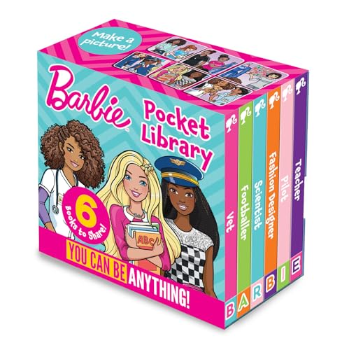 Barbie Pocket Library: You Can Be Anything! A collection of 6 inspiring illustrated board books, perfect for young Barbie fans to enjoy von Farshore