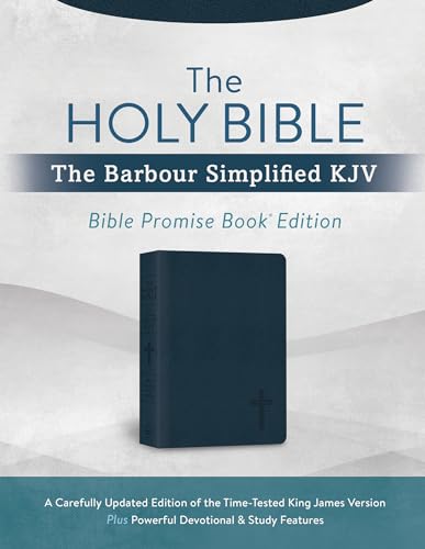 The Holy Bible: The Barbour Simplified KJV Bible Promise Book Edition, Navy Cross: a Carefully Updated Edition of the Time-tested King James Version ... & Study Features, Red Letter Edition von Barbour Publishing