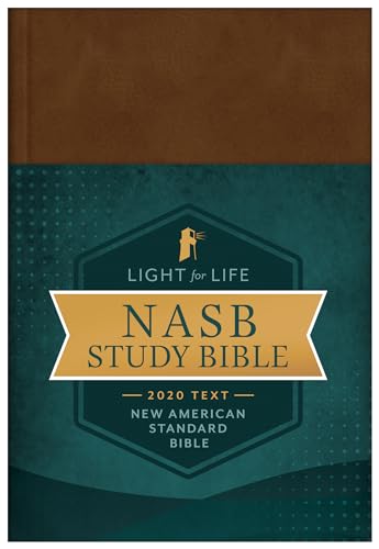 The Light for Life: Nasb, Golden Caramel, Study Bible