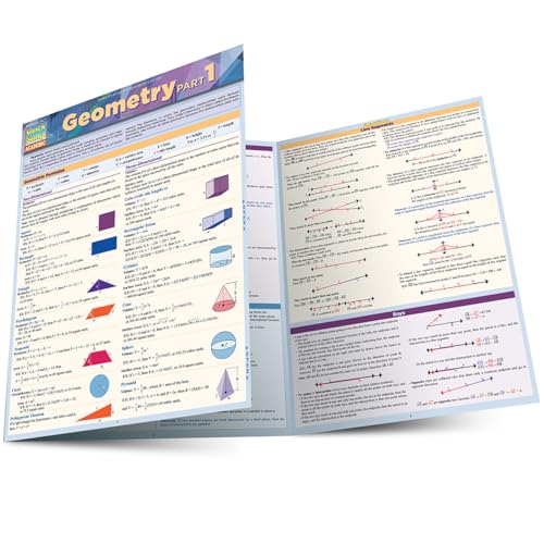 Geometry Part 1: Quickstudy Laminated Reference Guide (Quick Study Academic)