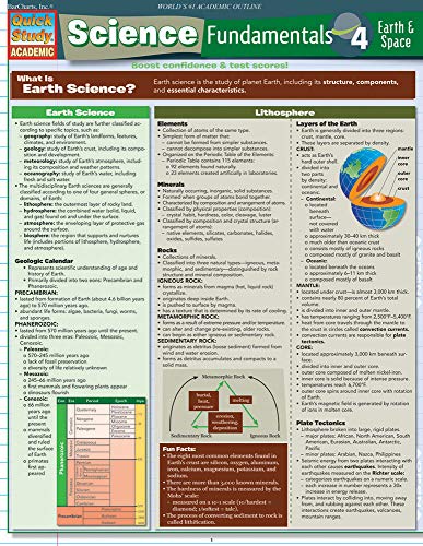 Science Fundamentals 4 - Earth & Space (Quick Study) von QuickStudy