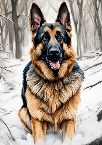 Hund Notizbuch Winter Deutscher Schäferhund Winterzeit Notizheft Journal Tagebuch mit 55 Zitaten Lebensweisheiten Hundeliebe Süße Geschenkidee Frauen ... Geburtstag, Nikolaus (Hunde Notizbücher)