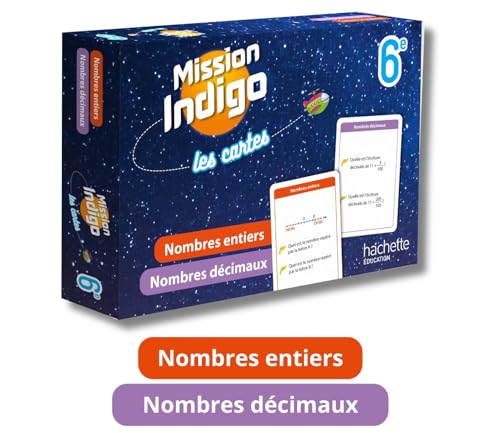 Mission Indigo Les cartes - Nombres entiers / Nombres décimaux - 6e - Ed. 2024 von HACHETTE EDUC