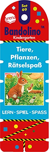 Bandolino Set 69. Tiere, Pflanzen, Rätselspaß: Lernspiel mit Lösungskontrolle für Kinder ab 4 Jahren