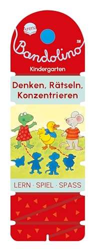 Bandolino. Denken, Rätseln, Konzentrieren: Lernspiel mit Lösungskontrolle für Kinder ab 4 Jahren von Arena