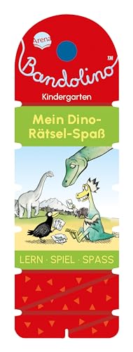 Bandolino. Mein Dino-Rätsel-Spaß: Lernspiel mit Lösungskontrolle für Kinder ab 4 Jahren von Arena