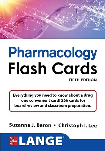 Lange Pharmacology Flashcards: Everything You Need to Know About a Drug in One Convenient Card!; 200 Two-sided Cards for USMLE Step 1 Board Review and Classroom Preparation