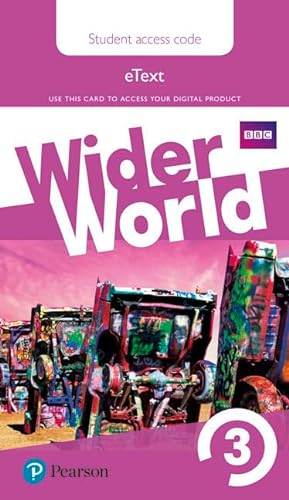 WIDER WORLD 3 EBOOK STUDENTS' ACCESS CARD von Pearson
