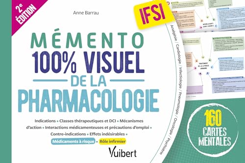 Mémento 100% visuel de la pharmacologie IFSI: 160 cartes mentales en couleurs avec le rôle infirmier et les médicaments à risque von VUIBERT
