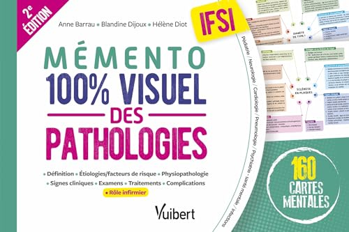 Mémento 100% visuel des pathologies IFSI: 160 cartes mentales colorées pour mémoriser facilement les pathologies au programme des études infirmières