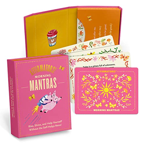 Knock Knock Affirmators! Mantras (Morning) Card Deck, 40 Cards