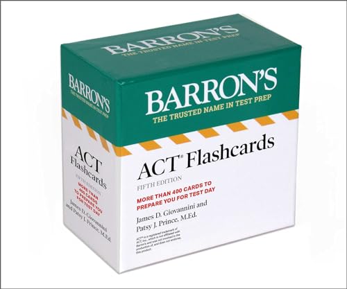 ACT Flashcards, Fifth Edition: Up-to-Date Review (Barron's ACT Prep) von Barrons Educational Services