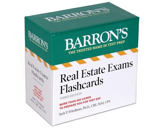 Real Estate Exams Flashcards, Third Edition: Up-to-Date Review (Barron's Test Prep) von Barrons Educational Services