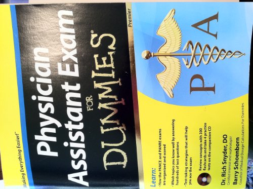 Physician Assistant Exam For Dummies, with CD von For Dummies