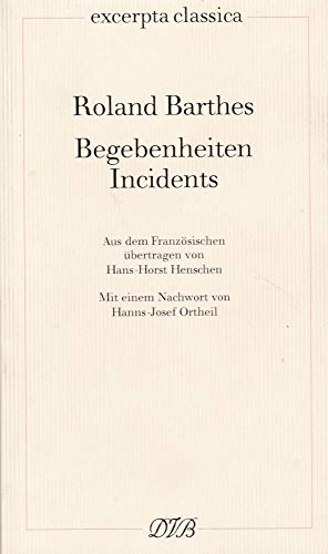 Begebenheiten /Incidents (Excerpta classica) von Dieterich'sche Verlagsbuchh. Mainz