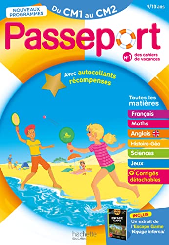 Passeport - Du CM1 au CM2 9/10 ans - Cahier de vacances 2024 von HACHETTE EDUC