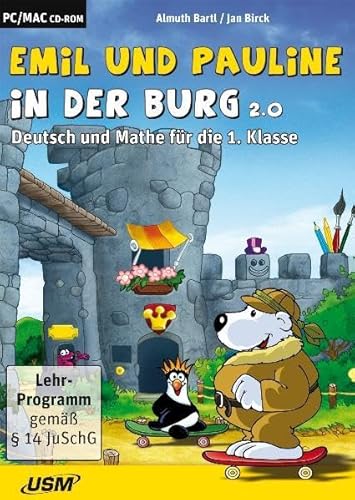 Emil und Pauline in der Burg 2.0 - Deutsch und Mathe für die 1. Klasse (CD-ROM): Deutsch und Mathe für die 1. Klasse. Für Windows und Mac Emil und Pauline in der Burg 2.0 - Deutsch und Mathe für die 1. Klasse (CD-ROM): Deutsch und Mathe für die 1. Klasse. Für Windows und Mac