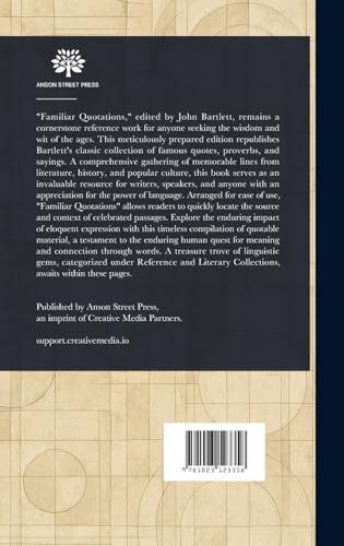 Familiar Quotations von Anson Street Press