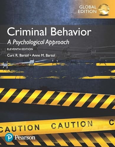 Criminal Behavior: A Psychological Approach, Global Edition von Pearson