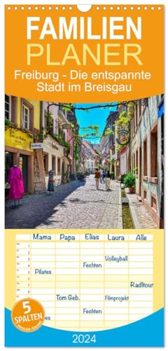 Familienplaner 2024 - Freiburg - Die entspannte Stadt im Breisgau mit 5 Spalten (Wandkalender, 21 cm x 45 cm) CALVENDO