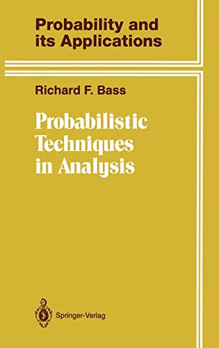 Probabilistic Techniques in Analysis (Probability and Its Applications) von Springer