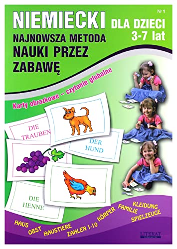 Niemiecki dla dzieci 1. 3-7 lat: Karty obrazkowe – czytanie globalne