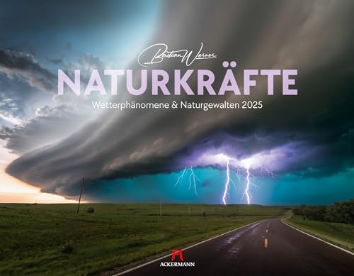 Naturkräfte Kalender 2025, Wandkalender im Querformat (54x42 cm) - Landschaftskalender / Wetterkalender