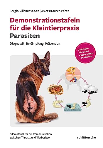 Demonstrationstafeln für die Kleintierpraxis Parasiten: Diagnostik, Bekämpfung, Prävention. Bildmaterial für die Kommunikation zwischen Tierarzt und ... Seite: laminiert, beschreibbar, abwischbar von Schlütersche