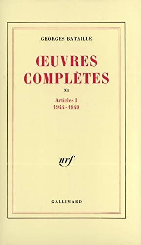 Oeuvres completes T.11 (1944-1949): Volume 11, Articles