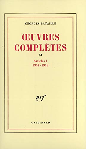 Ouvres Completes Vol Xi: Volume 11, Articles