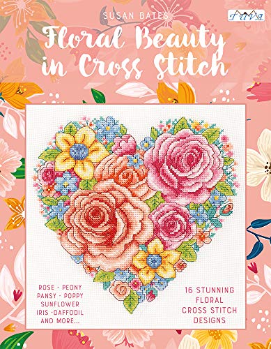 Floral Beauty in Cross Stitch: 16 Stunning Floral Cross Stitch Designs von Tuva Publishing