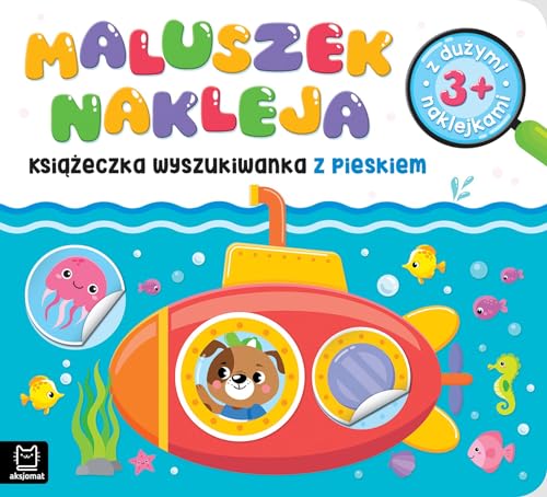 Maluszek nakleja Książeczka wyszukiwanka z pieskiem z dużymi naklejkami 3+ Maluszek nakleja Książeczka wyszukiwanka z pieskiem z dużymi naklejkami 3+