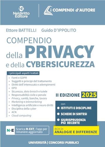 Compendio di normativa sulla privacy e cybersicurezza 2025 von Neldiritto Editore