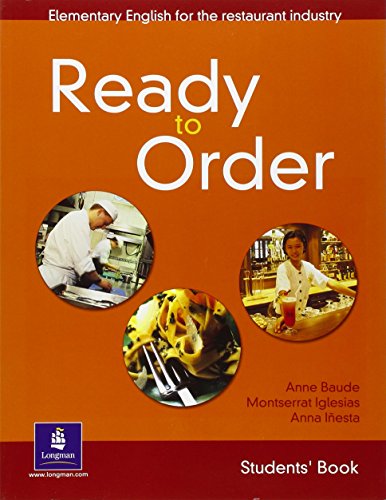 English for Tourism: Ready to Order Student Book: Elementary English for the restaurant industry