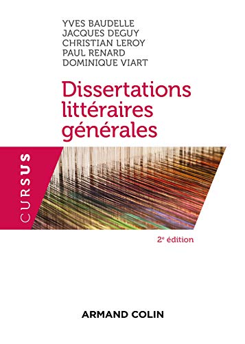 Dissertations littéraires générales von ARMAND COLIN