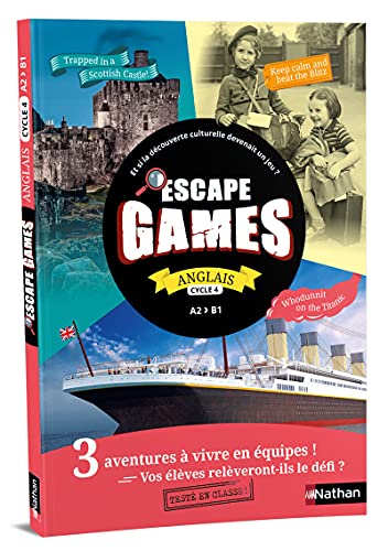 Pochette Escape game Anglais - Cycle 4 - A2 > B1 von NATHAN
