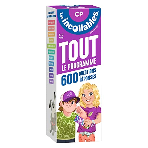 Les incollables - Tout le programme du CP - 6/7 ans: 600 questions réponses pour réviser en 2 éventails Les incollables - Tout le programme du CP - 6/7 ans: 600 questions réponses pour réviser en 2 éventails