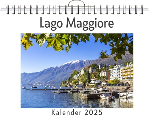 Lago Maggiore - (Wandkalender 2025, Kalender DIN A4 quer, Monatskalender im Querformat mit Kalendarium, das perfekte Geschenk) von FlipFlop