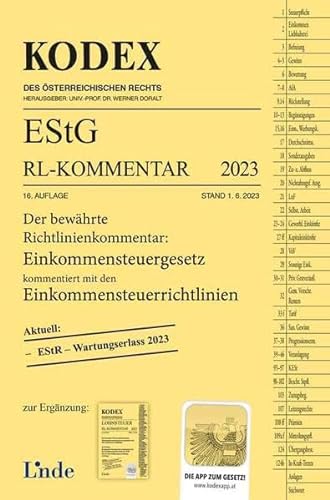 KODEX EStG Richtlinien-Kommentar 2023 (Kodex des Österreichischen Rechts) von Linde Verlag Ges.m.b.H.