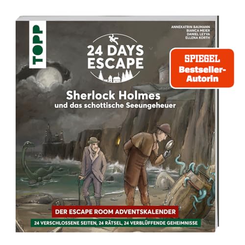24 DAYS ESCAPE – Der Escape Room Adventskalender: Sherlock Holmes und das schottische Seeungeheuer: Sherlock Holmes in seinem neuen Abenteuer auf 24 verschlossenen Doppelseiten 24 DAYS ESCAPE – Der Escape Room Adventskalender: Sherlock Holmes und das schottische Seeungeheuer: Sherlock Holmes in seinem neuen Abenteuer auf 24 verschlossenen Doppelseiten von Frech