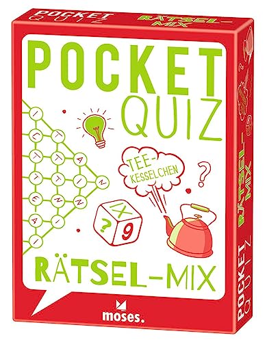 Moses. Pocket Quiz Rätsel-Mix, 50 Knobel-Aufgaben für Rätselfreunde, Für Kinder & Jugendliche ab 12 Jahren und Erwachsene