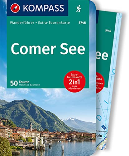 KOMPASS Wanderführer Comer See, 50 Touren: mit Extra-Tourenkarte Maßstab 1:50.000, GPX-Daten zum Download