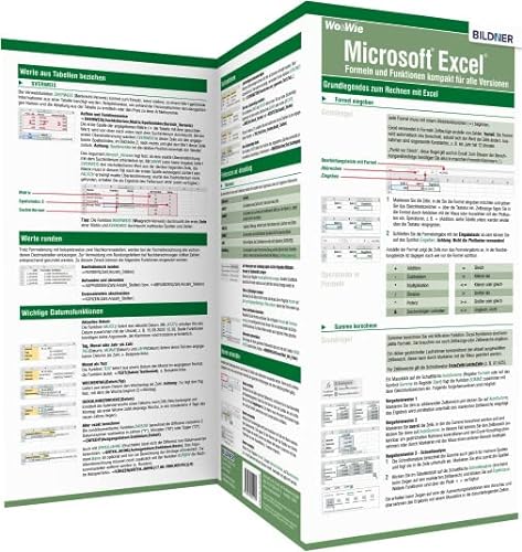 Microsoft Excel – Formeln und Funktionen kompakt für alle Versionen: Die Wo&Wie Schnellübersicht