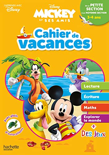 Disney - Mickey - De la Petite à la Moyenne Section - Cahier de vacances 2025: Mickey et ses amis von HACHETTE EDUC